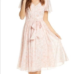 Rachel Parcell Pink Frosty Eleanor Floral A-Line Dress